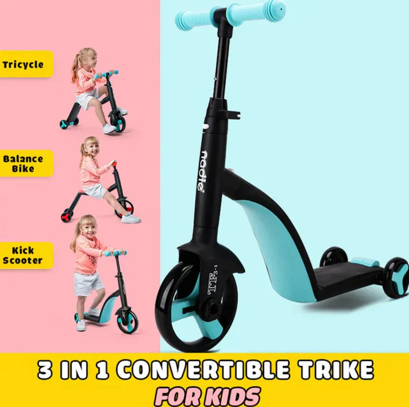 3-in-1 Kids Convertible Scoote